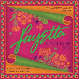 FayEtta Pinot Noir label