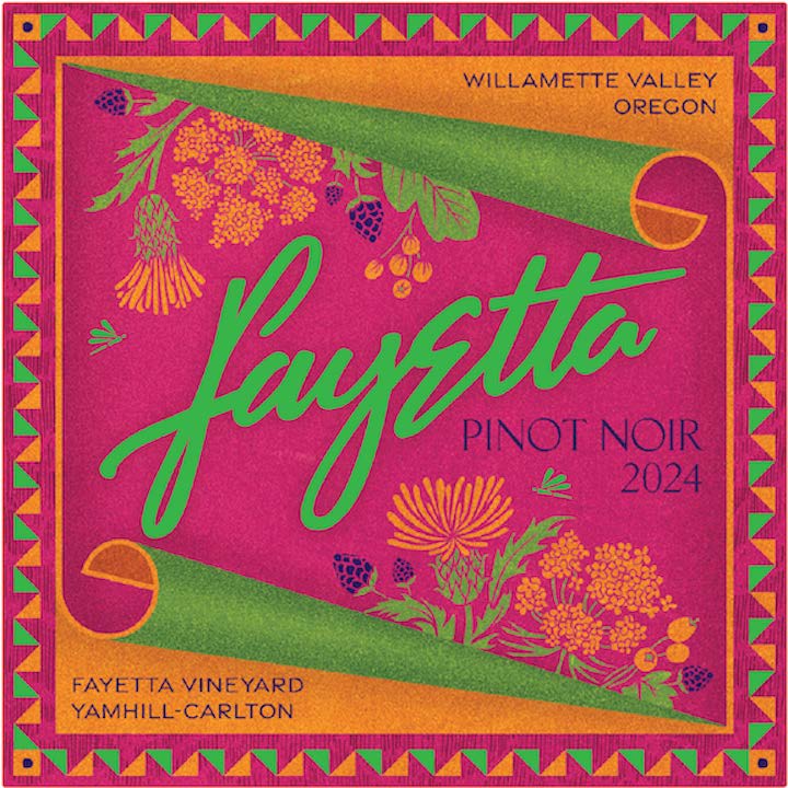 FayEtta Pinot Noir bottle