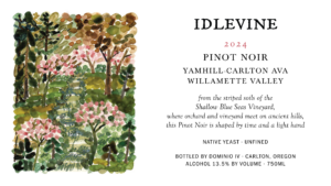 Idlevine Pinot Noir label